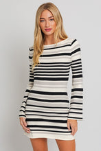 Carregar imagem no visualizador da galeria, Le Lis Striped Knit Mini Sweater Dress
