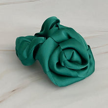 Cargar imagen en el visor de la galería, Ellison and Young Satin Rose Scrunchie
