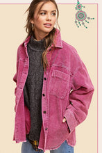 Carregar imagem no visualizador da galeria, La Miel Corduroy Button Down Washed Shacket
