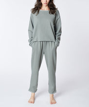 Cargar imagen en el visor de la galería, Fabina Solid Color Recycled Cotton French Terry Loungewear Set
