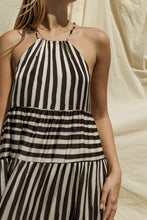 Carregar imagem no visualizador da galeria, Gilli Sleeveless Mixed Striped Maxi Tiered Dress
