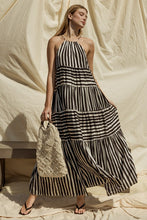 Carregar imagem no visualizador da galeria, Gilli Sleeveless Mixed Striped Maxi Tiered Dress
