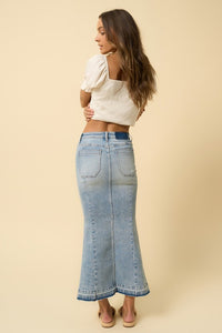 Insane Gene Mermaid Maxi Denim Skirt