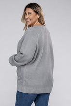 Load image into Gallery viewer, Zenana Plus Size Open Front Waffle Knit Cardigan
