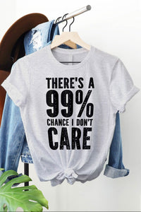 Rebel Stitch Don't Care Funny Quote Graphic Tee
