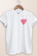 Load image into Gallery viewer, Rebel Stitch Pink Heart Love and Friendship Garment Dye Tee
