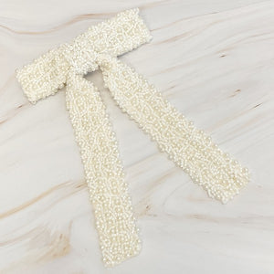 Ellison and Young Luxe Beaded Pretty Bow Hair Clip