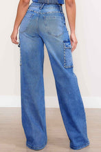 Carregar imagem no visualizador da galeria, Pearl High-Rise Wide Leg Cargo Jeans
