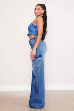 Carregar imagem no visualizador da galeria, Pearl High-Rise Wide Leg Cargo Jeans
