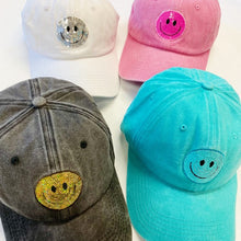 Cargar imagen en el visor de la galería, Sequin Patch Happy Ball Cap
