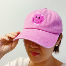 Cargar imagen en el visor de la galería, Sequin Patch Happy Ball Cap
