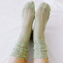 Загрузить изображение в средство просмотра галереи, Slouch Crochet Lace Socks Set Of 2
