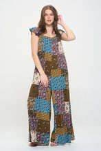 Load image into Gallery viewer, Jade by Jane Multicolor Patchwork Design Jumpsuit
