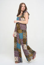 Load image into Gallery viewer, Jade by Jane Multicolor Patchwork Design Jumpsuit
