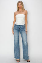 Load image into Gallery viewer, RISEN High Waist Distressed Wide Leg Jeans
