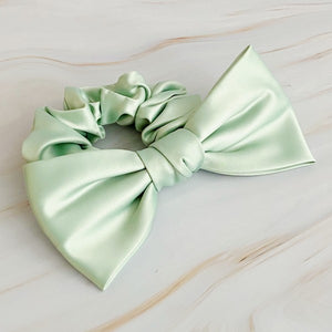 Ellison and Young Satin Bow Tie Hair Scrunchie