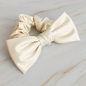 Ellison and Young Satin Bow Tie Hair Scrunchie