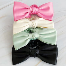 Ladda upp bild till gallerivisning, Ellison and Young Satin Bow Tie Hair Scrunchie
