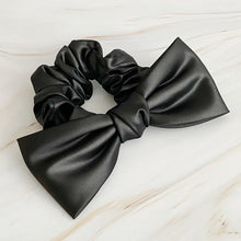 Ladda upp bild till gallerivisning, Ellison and Young Satin Bow Tie Hair Scrunchie
