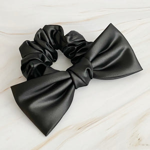 Ellison and Young Satin Bow Tie Hair Scrunchie