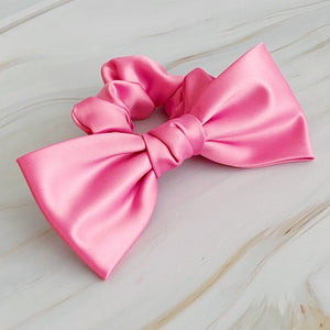 Ellison and Young Satin Bow Tie Hair Scrunchie