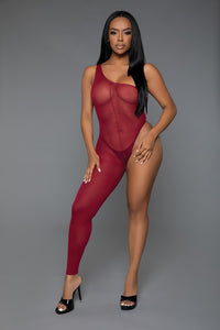 Be Wicked Asymmetrical One Shoulder & Leg Bodystocking