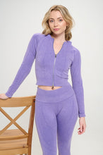 Cargar imagen en el visor de la galería, Ribbed Knit Tracksuit Two-Piece Set
