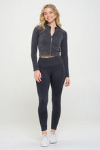 Cargar imagen en el visor de la galería, Ribbed Knit Tracksuit Two-Piece Set
