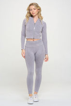 Cargar imagen en el visor de la galería, Ribbed Knit Tracksuit Two-Piece Set
