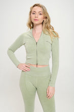 Cargar imagen en el visor de la galería, Ribbed Knit Tracksuit Two-Piece Set
