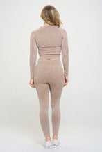 Cargar imagen en el visor de la galería, Ribbed Knit Tracksuit Two-Piece Set
