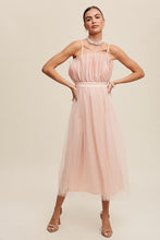 Carregar imagem no visualizador da galeria, Paper Bag Frill Tulle Maxi Dress
