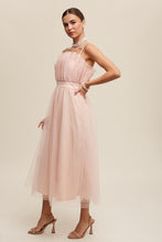 Carregar imagem no visualizador da galeria, Paper Bag Frill Tulle Maxi Dress
