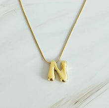 Load image into Gallery viewer, Balloon Letter Initial Necklace
