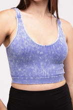 Load image into Gallery viewer, Zenana Washed Ribbed Cropped Tank Top
