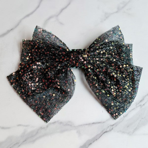 Ellison and Young Shimmer Glam Bow Hair Clip