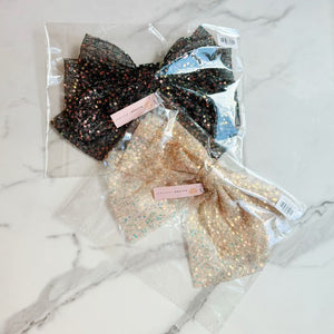 Ellison and Young Shimmer Glam Bow Hair Clip