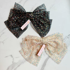 Ellison and Young Shimmer Glam Bow Hair Clip