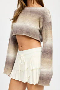 Emory Park Ombre Cropped Shrug Top