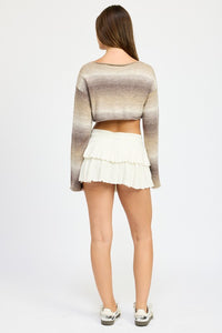 Emory Park Ombre Cropped Shrug Top