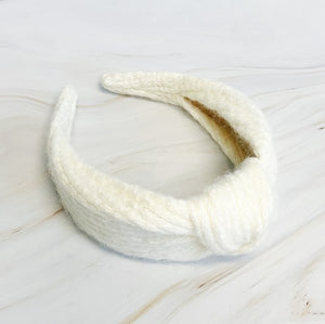 Ellison and Young Cabled Knit Knotted Headband