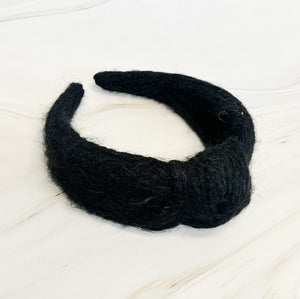 Ellison and Young Cabled Knit Knotted Headband