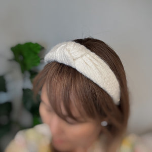 Ellison and Young Cabled Knit Knotted Headband