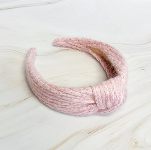 Ellison and Young Cabled Knit Knotted Headband