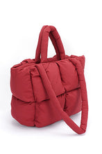 Carregar imagem no visualizador da galeria, Quilted Puffer Convertible Tote Bag
