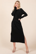 Ladda upp bild till gallerivisning, Orange Farm Clothing Black Waist Wrap Dress
