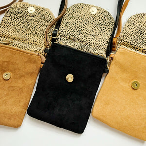 Ellison and Young Luxe Plush Phone Crossbody Bag