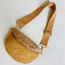 Cargar imagen en el visor de la galería, Ellison and Young Luxe Plush Quilted Sling Bag
