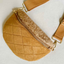 Cargar imagen en el visor de la galería, Ellison and Young Luxe Plush Quilted Sling Bag
