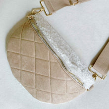 Cargar imagen en el visor de la galería, Ellison and Young Luxe Plush Quilted Sling Bag
